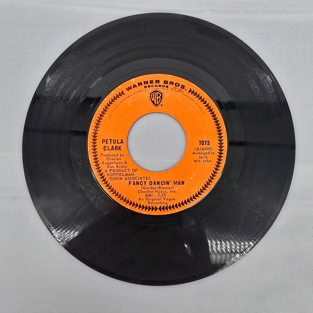 Petula Clark The Cat In The Window‎ Fancy Dancin Man 45 RPM Warner Bros 7073 - Picture 2 of 4